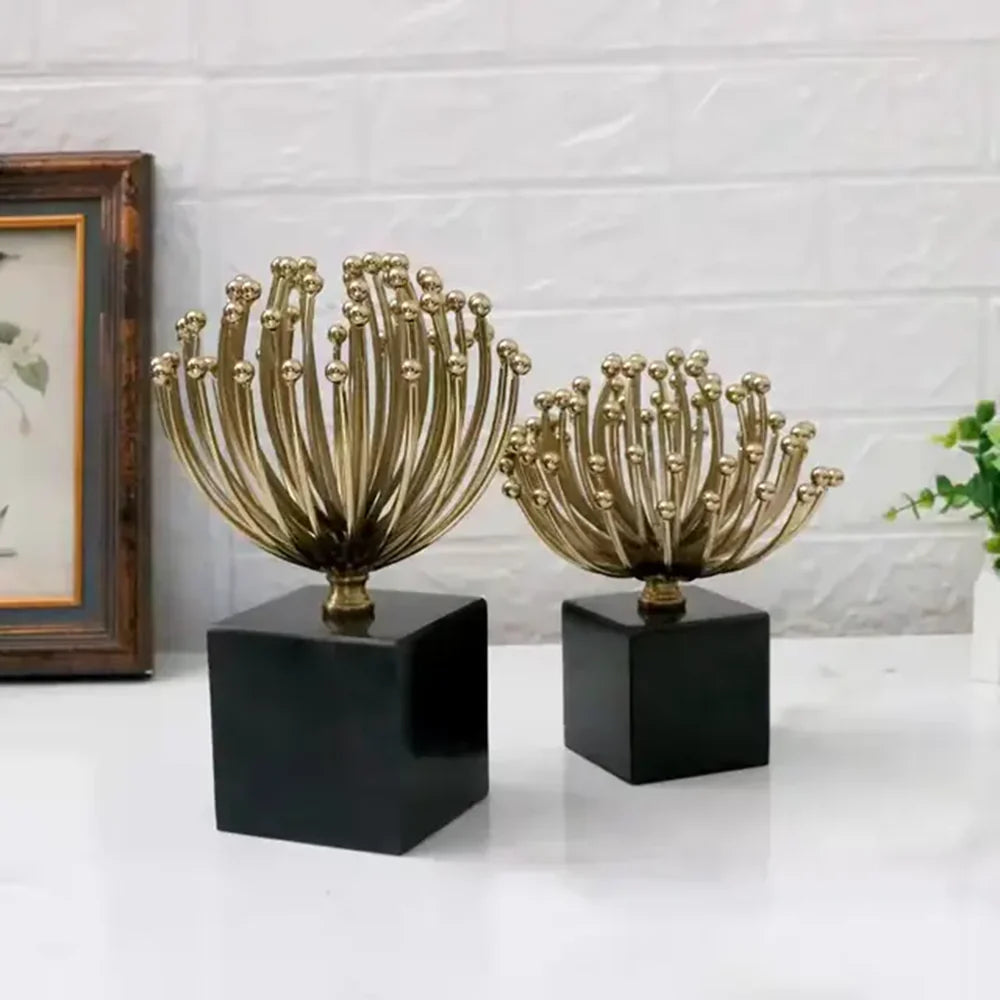 Bloom|Luxe Gold Masa Dekoru