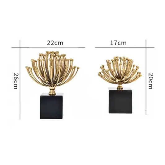 Bloom|Luxe Gold Masa Dekoru