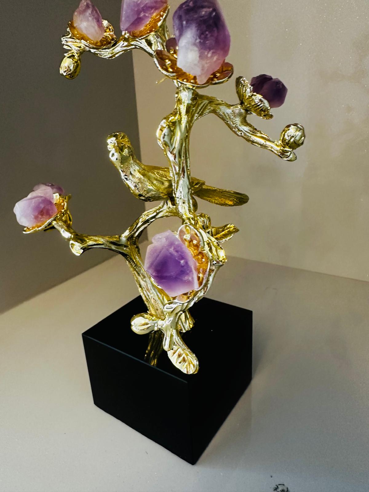 kristal pembe çiçekler XL