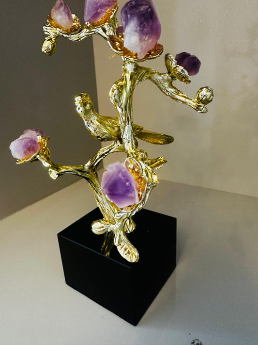 kristal pembe çiçekler XL